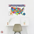 thumbnail image 4 of United States Educational Map with State Flags Poster – Geography for Classrooms and Libraries | Great for Kids, Students and Teachers | 80lb Cardstock (216gsm) | 11 x 17” | 10 per Pack, 4 of 5