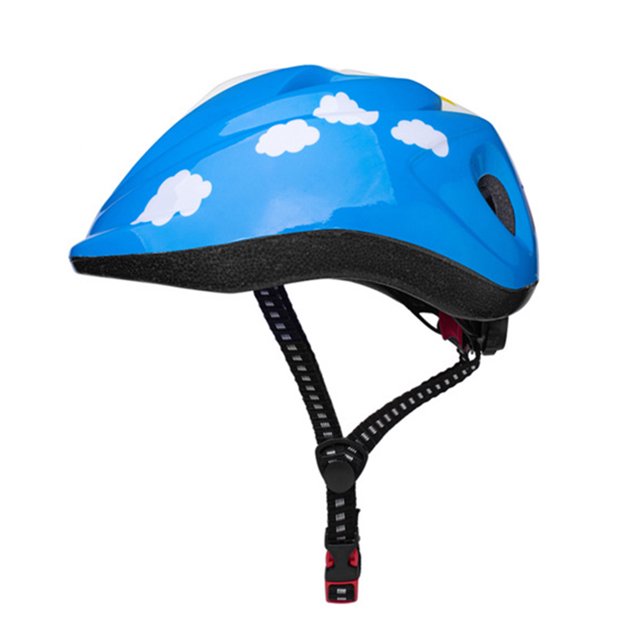 Casco De Bicicleta Para Niños Casco de bicicleta Anti-colisión Ciclismo Casco de seguridad para niños Kid (Azul Blanco) Tmvgtek Para Estrenar