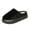 Black, variant on Thermal House Shoes, Winter Plush Fleece Slipper Clogs Cozy Thermal Mules Weekend Indoor Bedroom Lounging Lightweight Arch Support House Slippers Patio Walk Shoes, Black 6.5