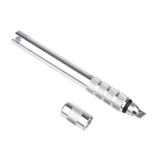 Bolígrafo para limpieza de zanjas, herramienta profesional multiusos y resistente para limpiar surcos de golf. Plata