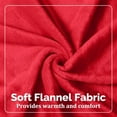thumbnail image 2 of 10 Pcs Fleece Throw Blanket Bulk 50 x 60 Inches Cozy Fuzzy Flannel Plush Soft Blankets for Sofa, Couch Bed Warm Throws for Wedding Homeless Christmas Party Gift (Red Green), 2 of 12