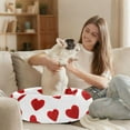 thumbnail image 6 of Pet Bed Pet Mat Cozy Removable & Washable Comfort For Cats And Dogs Red Heart-shaped Pattern, 6 of 8