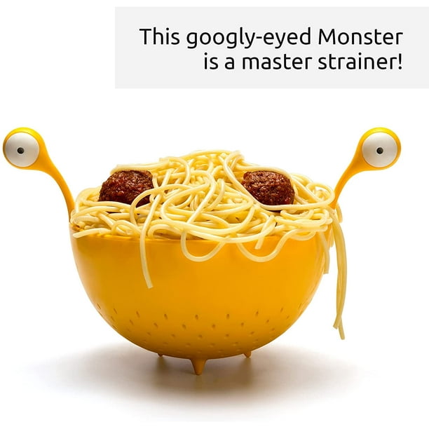 Spaghetti Monster- Crépine de Cuisine pour Égoutter les Pâtes, les Légumes, les Passoires aux Fruits Dimensions Sans Bpa Crépines Alimentaires pour la Passoire et la Passoire de Cuisine-Lave-Vaisselle