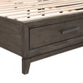 thumbnail image 6 of New Classic Furniture Landon Solid Wood California King Storage Bed in Walnut, 6 of 10