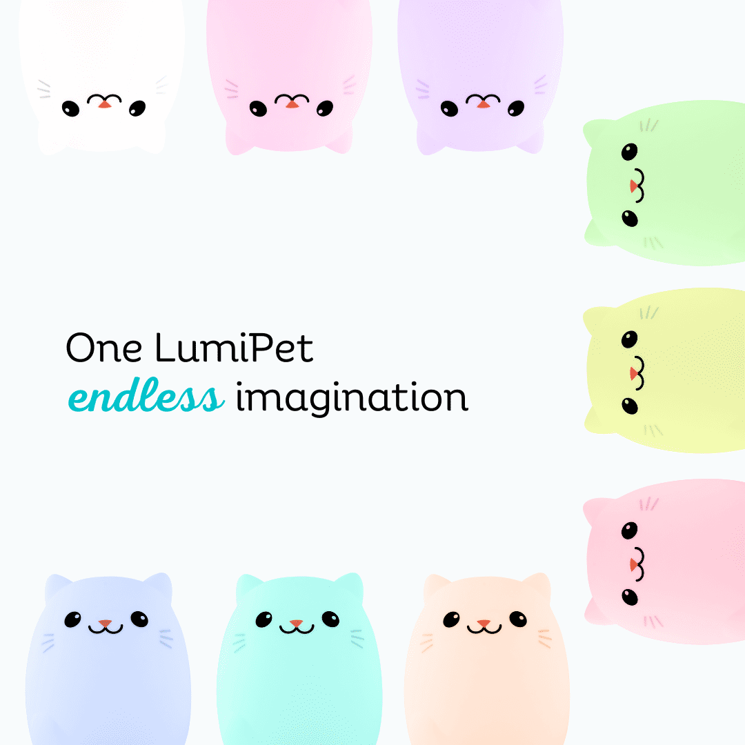 LumiPets&reg; Clive the Cat- Children's Touch Night Light