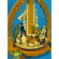 thumbnail image 3 of German christmas pyramid Nativity scene, height 27 cm / 11 inch, natural, original Erzgebirge by Richard Glaesser Seiffen, 3 of 4