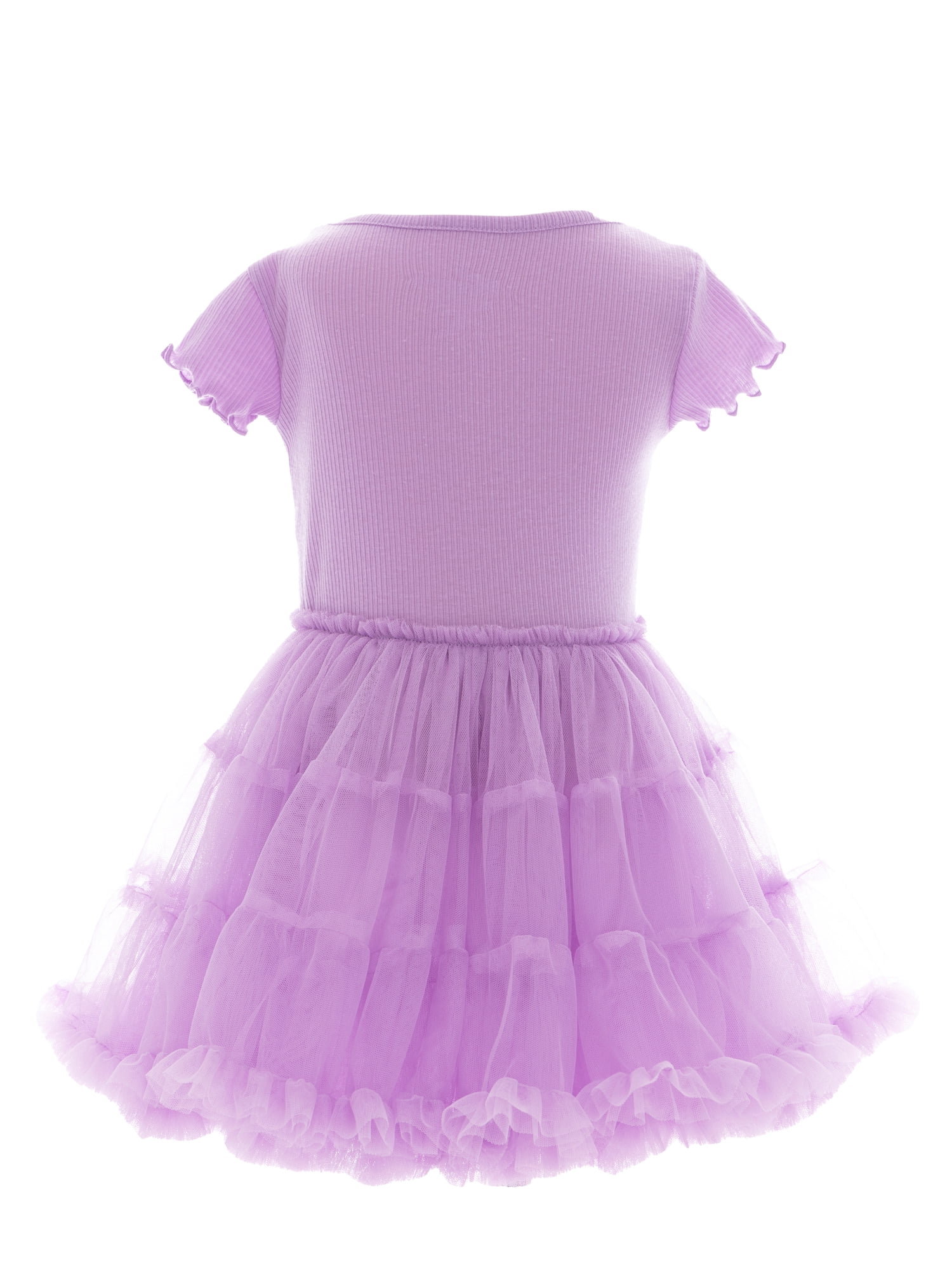 Rolling Stones Toddler Girl Iridescent Graphic Tiered Tutu Dress, Sizes 12M- 5T