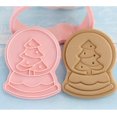 thumbnail image 4 of Juego de 8 cortadores de galletas navideñas, moldes para galletas navideñas con forma de copo de nieve 3D, moldes de chocolate navideños para masa de hojaldre, tipo 2, 4 of 5