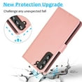 thumbnail image 5 of ELEHOLD 2 in 1 Wallet Case for Samsung Galaxy A34 5G, Credit Card Holder Detachable Hybrid Protective Slim Hard Shell Magnetic PU Leather Folio Pocket Flip Cover for Samsung Galaxy A34 5G,Pink, 5 of 6