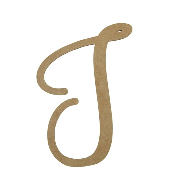 Wooden Letter Unfinished, Fairybells Font, Craft Cutout