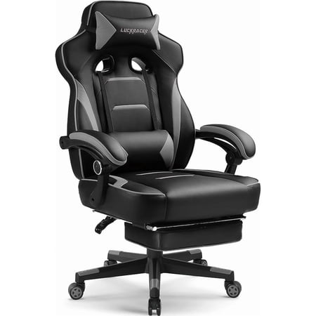 luckracing gaming chair with footrest product