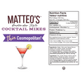thumbnail image 5 of Matteo's Sugar Free Cocktail Syrup, Cosmopolitan, 750mL, 0 Calories, 0 Sugar, (Single Bottle), 5 of 5