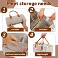 thumbnail image 2 of 4Pcs Baby Diaper Caddy with Dividers Portable Felt Diaper Caddy Organizer with Handle Practical Baby Diaper Basket Diaper Organizer Nursery Organizer Caddy for Home Car, 2 of 10