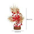 thumbnail image 3 of OEFNTAC Chinese Year Artificial Branches with Red Berries 11x4.7in Table Centerpiece Spring Festival Decor, 3 of 6