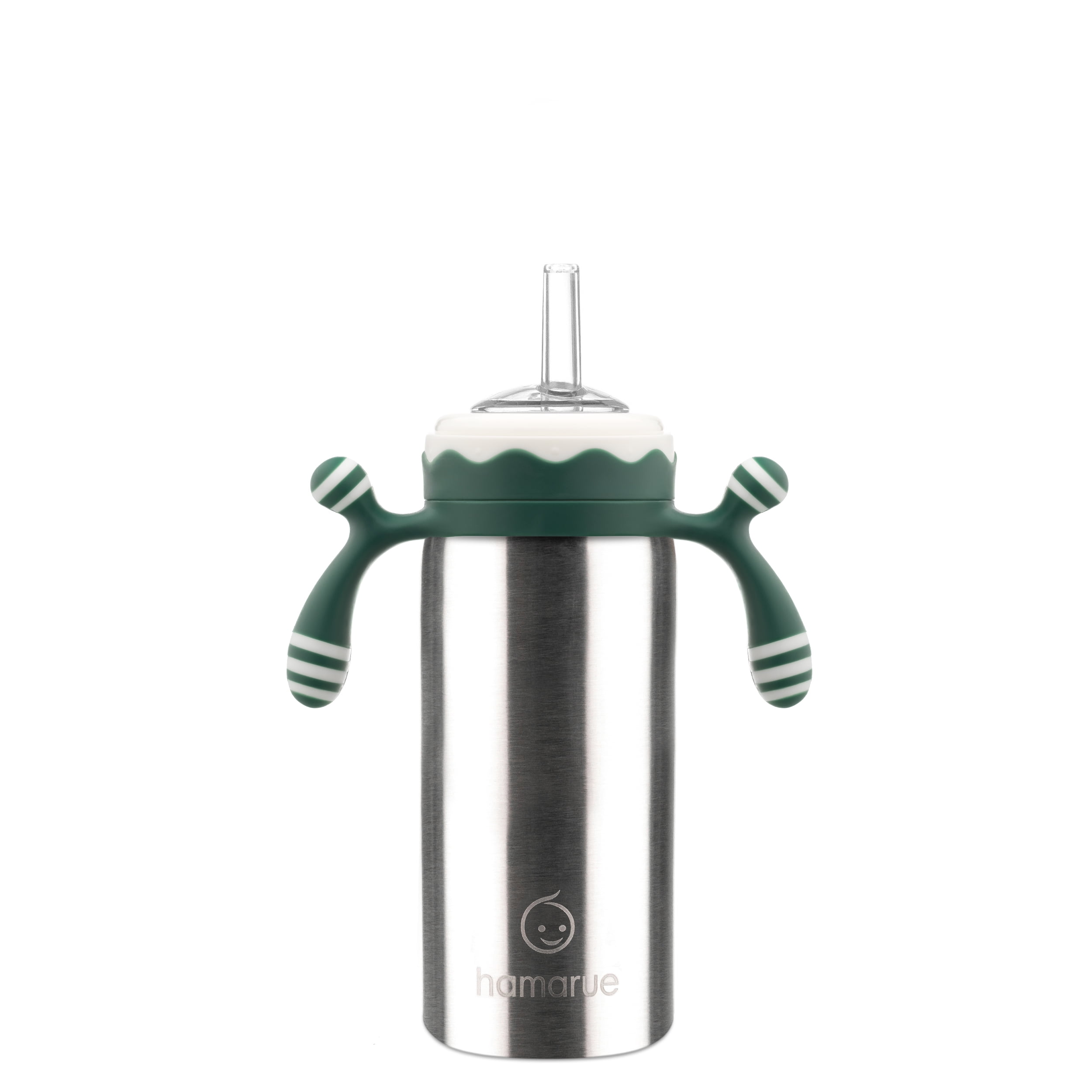 Hamarue Deluxe 3-in-1 Stainless Steel Sippy Cups for Babies & Toddlers | Non-Toxic Insulated Baby Bottle | BPA-Free | Ages 3M+ | Evolving Feeding Solution