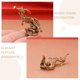thumbnail image 3 of 2 piezas de decoración náutica de latón, té, caballito de mar, decoración del hogar, té de caballito de mar, esculturas de caballito de mar, figura de animal, escultura de caballito de mar de latón, 3 of 4