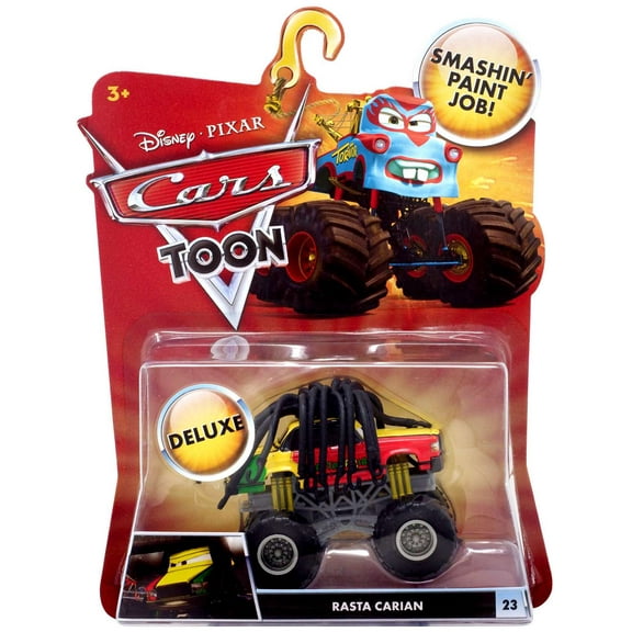 Disney Cars Deluxe Oversized Rasta Carian Diecast Car (Toon Edition)
