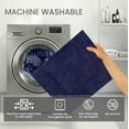thumbnail image 4 of Home Weavers Classy Bathmat 100% Cotton Tufted Bath Rug, Extra Soft and Absorbent Bath Rugs, Non-Slip Bath Mats, Machine Washable bath rugs for Bathroom, 21"x34" Rectangle, Navy, 4 of 10