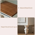 thumbnail image 4 of MDQMD White Nightstand with Floral Knob,24.8'' Vintage Bedside Table with 3 Drawers for Bedroom,Wood End Table Living Room, 4 of 7