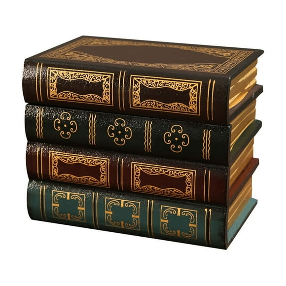 Vintage Fake Book Props Simulation Book Organizer Decorations Ornaments Office Book Models