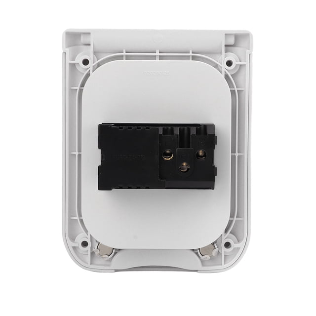 RV Power Outlet Box, UV Resistant 2 3 Prong Dual USB Jacks Excellent Conductivity Electrical Panel Outlet for Camping
