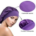 thumbnail image 3 of Vnanda 3Pcs/Set Large Satin Sleep Bonnet for Curly Hair, Women Hair Bonnets for Sleeping, 3 of 7