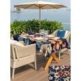 thumbnail image 6 of 54x80 Inch Outdoor Tablecloth with Umbrella Hole Zipper Rectangle Flower Leaves Rectangular Tablecloths Outside Waterproof Watercolor Vintage Floral Wildflower Patio Table Cover for Picnic Party, 6 of 8