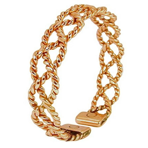 Proexl Solid Copper Womens Cuff Bracelet Chloe Small Gift