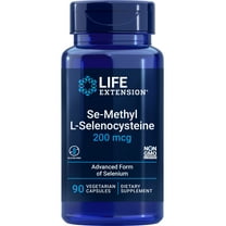 Life Extension Se-Methyl L-Selenocysteine, advanced form of selenium, antioxidant defense, cellular health, healthy aging, vegetarian, gluten-free, non-GMO, 90 capsules