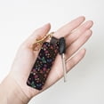 thumbnail image 4 of Wukai Humming Bird And Tropical Flowers Print Leather Car Keychain, Universal Key Fob Keychain, Leather Key Chain Holder for Men and Women,360 Degree Rotatable, 4 of 5