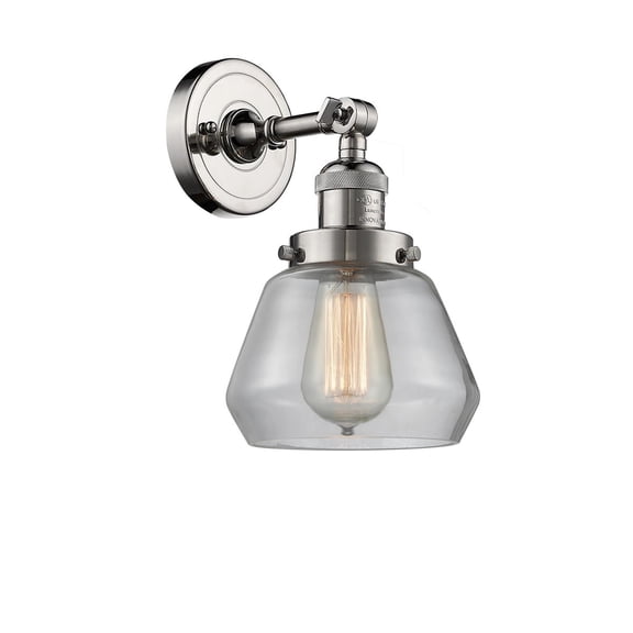 Innovations 1-LT Vintage LED Fulton 7" Sconce - Polished Nickel - 203-PN-G172-LED
