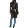thumbnail image 2 of Via Spiga womens  Asymmetrical Belted Puffer Coat, xs, Black, 2 of 4