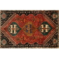 thumbnail image 1 of Ahgly Company Machine Washable Indoor Rectangle Traditional Sienna Brown Area Rugs, 6' x 9', 1 of 7