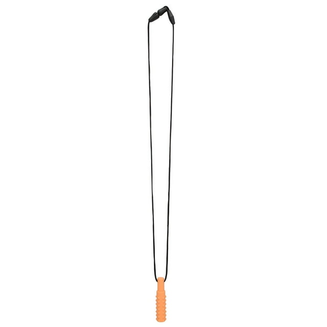 Collar mordedor de silicona para bebé, 5 colores, juguetes para la dentición, cuidado dental infantil, color naranja