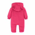 thumbnail image 4 of Ruyang Toddler Hooded Jumpsuits Thick Warm Long Sleeve Front Zipper Plain Romper Clothes Baby Boys Girls Fall Winter Outfits, 4 of 6