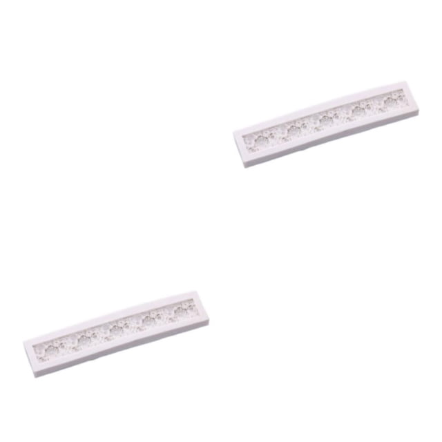 Ounissouiy Molde de silicona de encaje 3D para boda, vacaciones, hogar, Hotel, cocina, gelatina, molde para pastel de Chocolate, decoración de tipo 4 2piezas