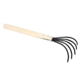 thumbnail image 1 of Gardening Hand Rake Carbon Steel Hand Rake Soil Tiller Small Leaf Rakes for Cultivating, Loosening Soil Spreading Mulch, 1 of 7