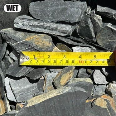 8 Pounds of Dragon Scales Slate Rocks 1" to 4" Size, Stones Gravel Pebbles for Landscaping, Terrariums, Aquariums, Gardens, Pond Water Features, Flower Beds, Pots, Decorative Walkways, Bonsai, Crafts
