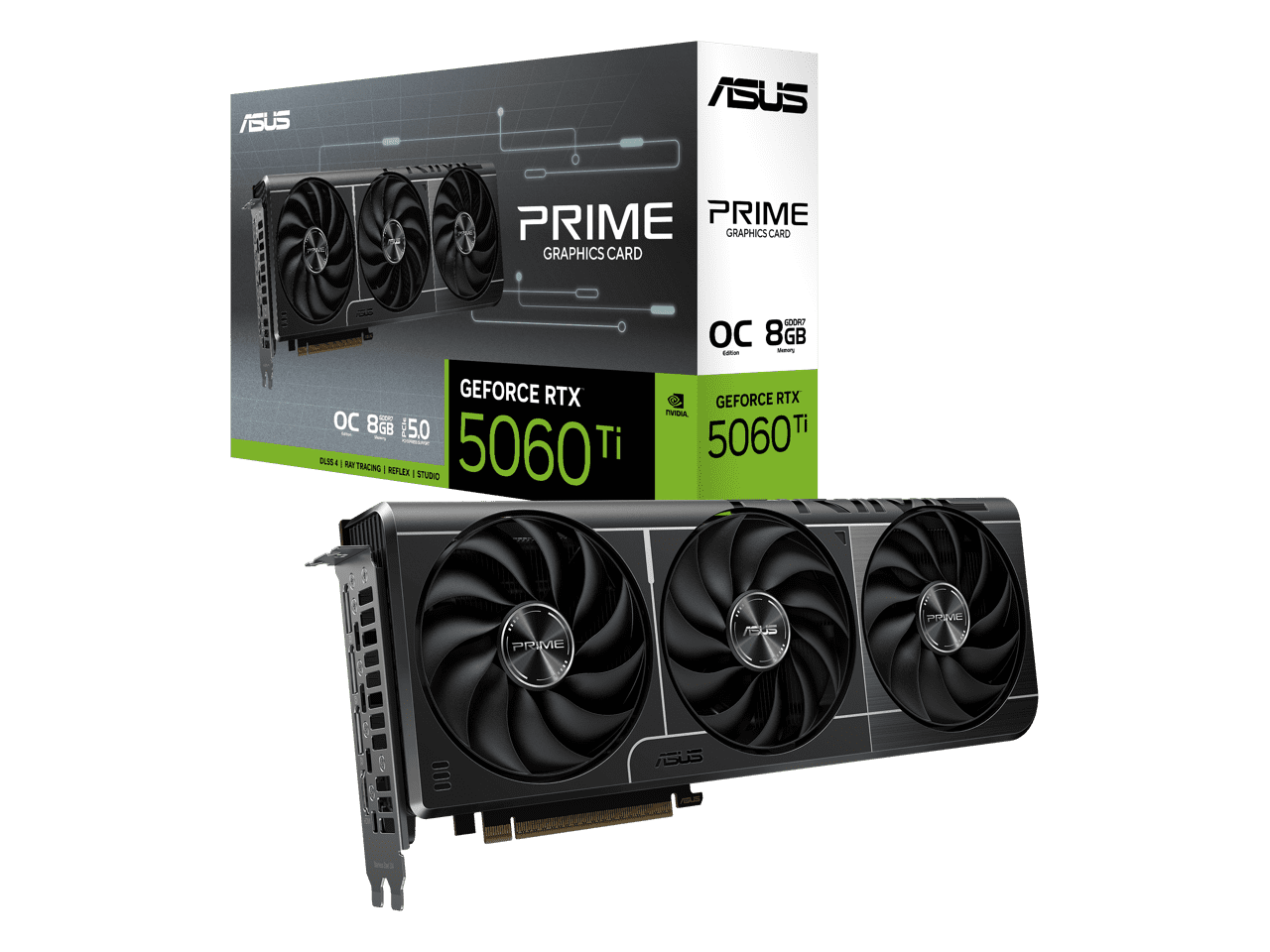 新品ASUS NVIDIA GeForce RTX 5060 Ti 16G ASUS PRIME GeForce RTX 5060 Ti 16GB - OC Edition - Graphics Card