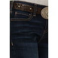 thumbnail image 2 of Shyanne Girls' Lacey Dark Wash Lace Inset Flare Stretch Denim Jeans - SGHO24J8-BIG 12 REG, 2 of 4