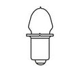 thumbnail image 2 of GE PR6 1w B3.5 (B3 1/2) 2.47v Bulb, 2 of 5