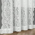 thumbnail image 5 of Pinewave White Lace Sheer Curtains for Living Room 84 inch Vintage Floral Curtain Panels Set of 2 Luxury Light Filtering Drapes Grommet Top, 5 of 5