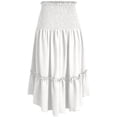 thumbnail image 3 of Patlollav Skirts for Women Vintage Court Style Loose Casual High Waist Solid Long Ankle Pleated Skirt, 3 of 6