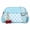 Blue, variant on Checkered Crossbody Bag for Women with Cherry Charm, Small Black White Purse with Adjustable Strap and Secure Zipper Clip