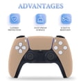 thumbnail image 3 of Skin Sticker for PS5 Slim / Pro / Standard Disc / Digital Edition Console and Controllers Decals for PlayStation 5 SUNKISSED GOLD, 3 of 5