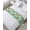 Grass Green, variant on Bed Runner Scarf Twin Size, Merry Christmas Stain Bed Runners & Scarves for Foot of Beds, Santa Claus Xmas Winter Leaves Snowflake Green Decorative Bedding Runner Scarf for Hotel 71 x20 Inch