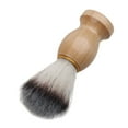 thumbnail image 4 of Men Shaving Brush with Wooden Handle Nylon Hair Face Cleaning Beard Cleaner Tool, 4 of 12