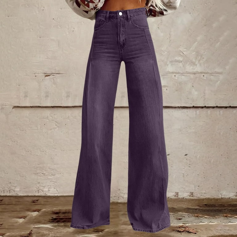 Clearance Sale! Women's Vintage Denim Wide Leg Pants 90s