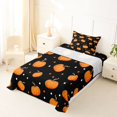 thumbnail image 5 of Manfei Happy Halloween Twin Sheets,Lovely Ghosts Bedding,Pink,3 Pieces,1 Fitted Sheet and 1 Pillowcase, 5 of 6