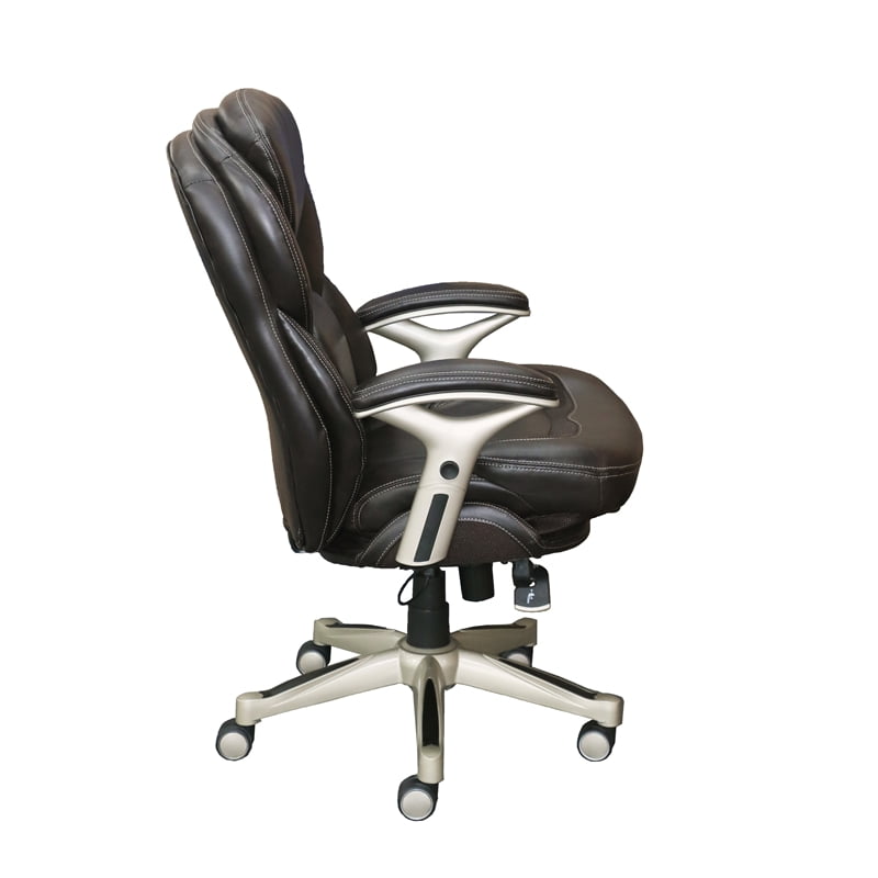 Serta Works Executive Leather Office Chair with Back in Motion